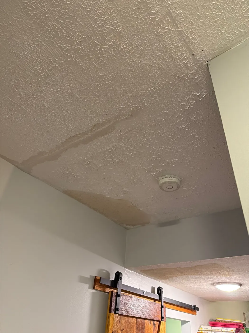 Thermal imaging during water damage assessment in Brookhaven residence